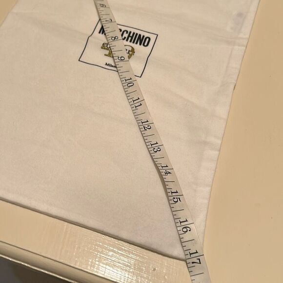 Moschino Couture 40 Dust Cover White Drawstring Top Bag Luxury Storage Travel - Picture 6 of 6